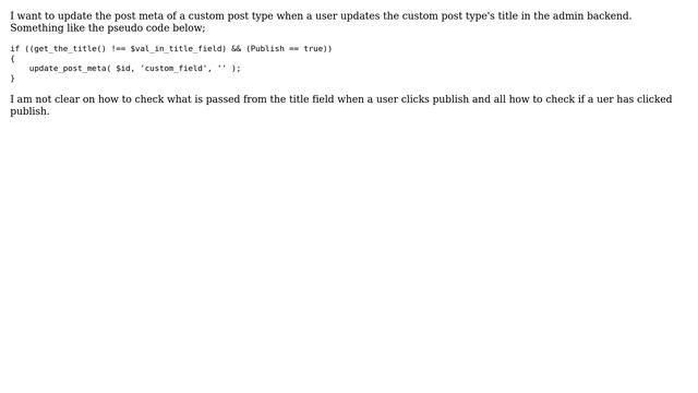 Wordpress: Update custom post type title смотреть онлайн