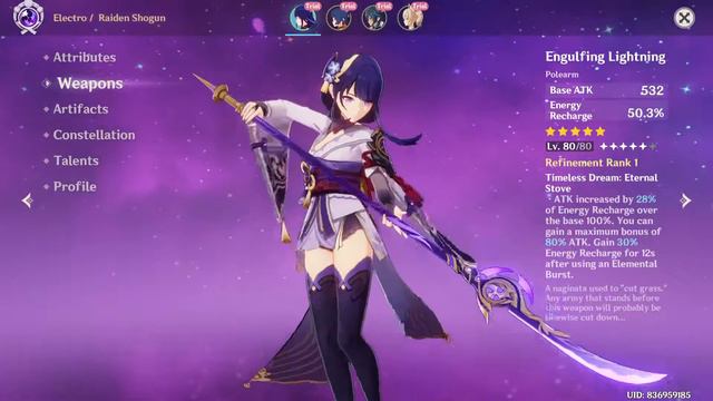 GENSHIN IMPACT - PLANE OF EUTHYMIA : RAIDEN SHOGUN trial and stats #raidenshogun смотреть онлайн