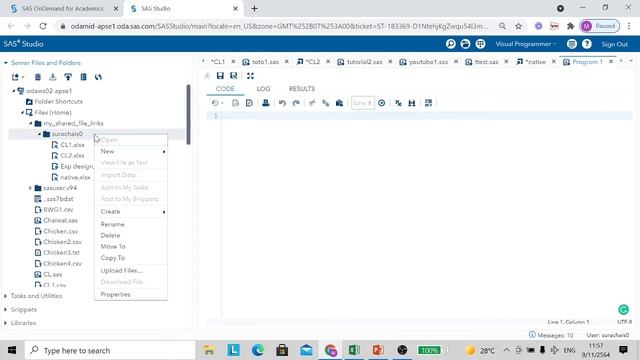 SAS Studio วิธี import file จาก Excel смотреть онлайн