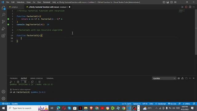 JavaScript functions || How to write a function on JavaScript that calculates Factorial of a number смотреть онлайн