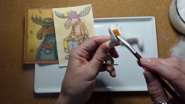 МК ватная игрушка "Уважаемый Лось" Часть 6. DIY spun cotton toy " Dear Moose" Part 6 смотреть онлайн