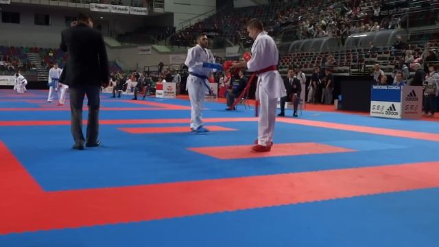 BROSE DOUGLAS vs PAVLOV EMIL Male Kumite -60kg - 2014 World Karate Championships смотреть онлайн