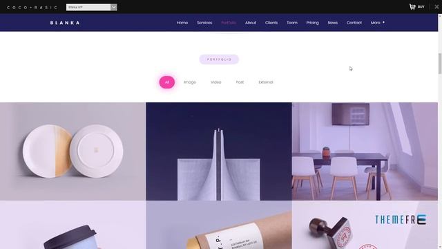 Blanka - One Page WordPress Theme Clem Deforest смотреть онлайн
