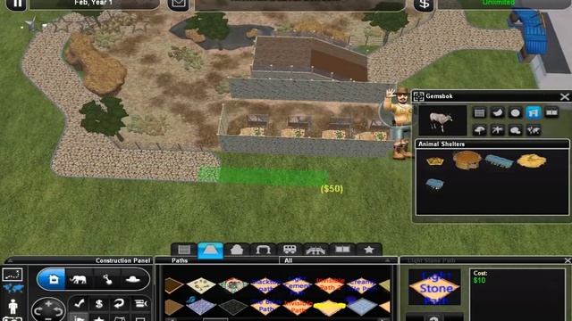 Zoo Tycoon 2 Exhibit Speed Build || Gemsbok смотреть онлайн