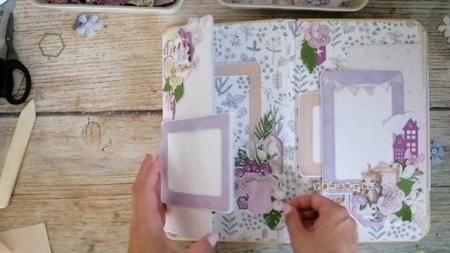 Мастер класс. Часть 4 / Детский фотоальбом своими руками / "Paper Home" / СКРАПБУКИНГ смотреть онлайн