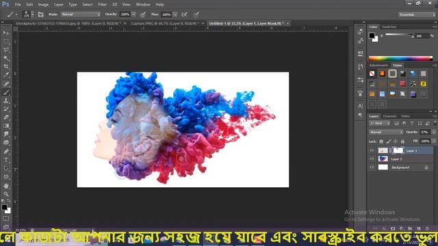 manipulation photo Powerful Smoke Portrait | Ink Smoke Face Effect Photoshop Tutorial @artgrapocean смотреть онлайн
