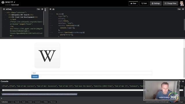 Build a Wikipedia Viewer Part 2: Free Code Camp смотреть онлайн