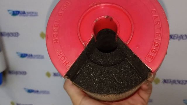 Разрез модуля Аквафор В505-14 для фильтрации горячей воды (корпус Аквафор Викинг Мини). смотреть онлайн