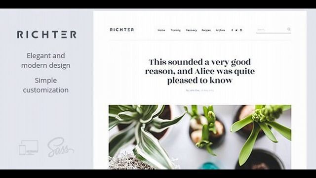 Richter – Creative WordPress Blog Theme | Themeforest Website Templates and Themes смотреть онлайн