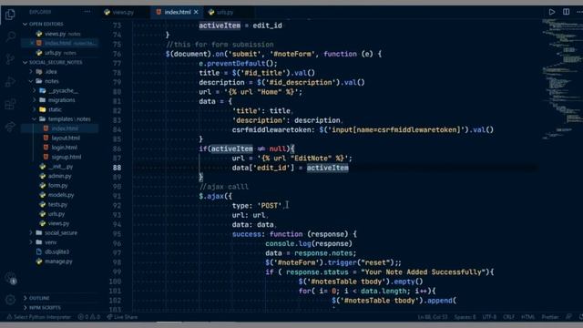 #18. Django Ajax Update Table | Django Ajax Tutorial in Hindi смотреть онлайн
