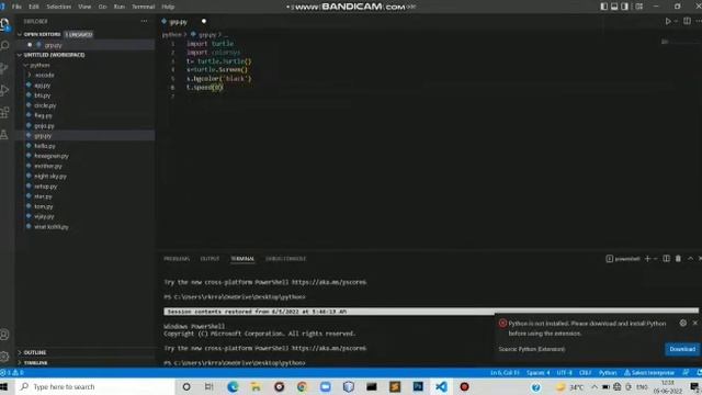 Draw circle design with python turtle | python turtle graphics tutorial #1 |python turtle project смотреть онлайн