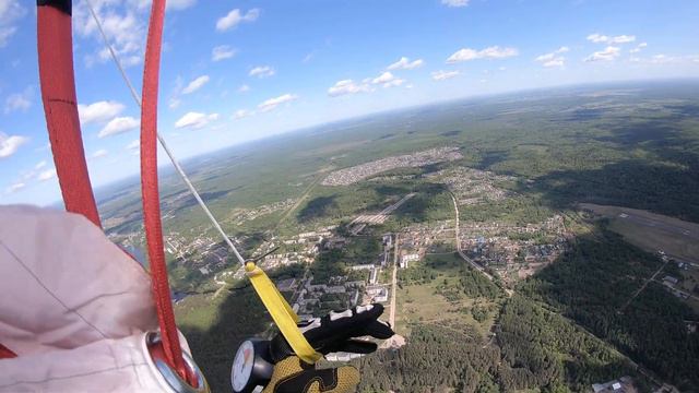 Прыжки с парашютом. Обучение держаться в потоке. смотреть онлайн