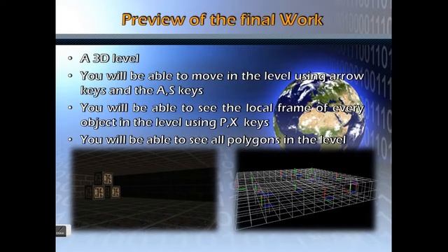 OpenGL, 3D level and camera moving смотреть онлайн