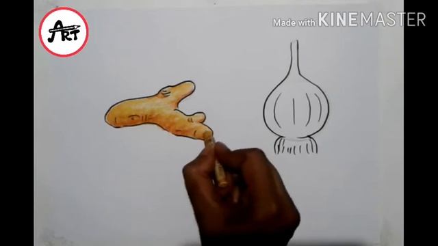 Ginger and garlic drawing смотреть онлайн