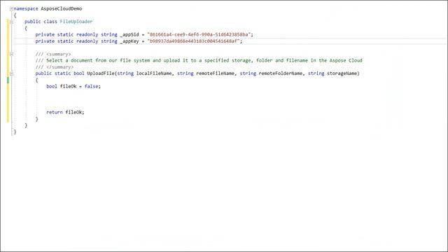 Uploading a document to Aspose.Words Cloud Storage (C#) смотреть онлайн