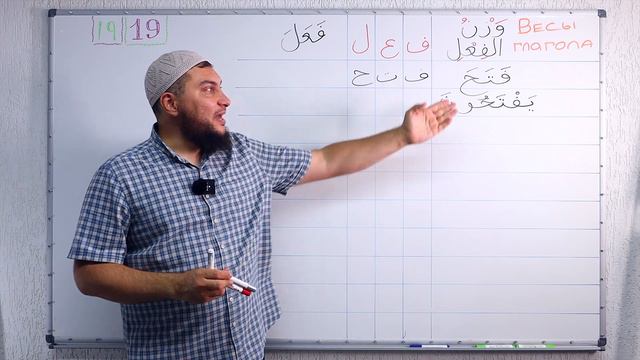 Урок 19: Весы арабского глагола￼ (وَزْنُ الْفِعْلِ) смотреть онлайн