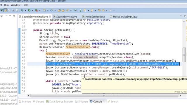 Search in AEM Repository смотреть онлайн
