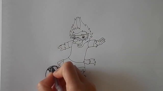 Как нарисовать ВОЛКА ЗАБИВАКУ СИМВОЛ ЧМ ПО ФУТБОЛУ 2018/268/ WOLF ZABIJAKO.football 2018 смотреть онлайн