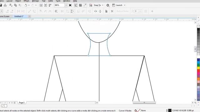 How to make fashion illustration basic block shaping in coreldraw/ Priya sharma pangotra. смотреть онлайн