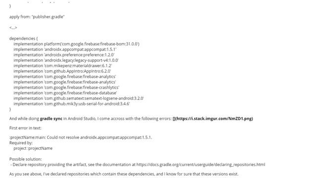 Gradle sync is failing with "Could not resolve dependency" errors (2 answers) смотреть онлайн