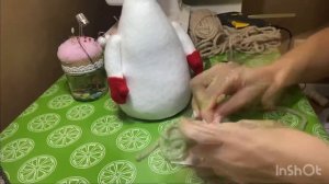 Шьём гнома с бородой из пряжи. Борода гнома из ниток. Скандинавский гном! Scandinavian gnome!