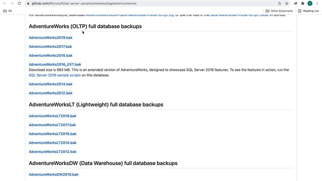 Установка базы AdventureWorks в контейнер Docker смотреть онлайн