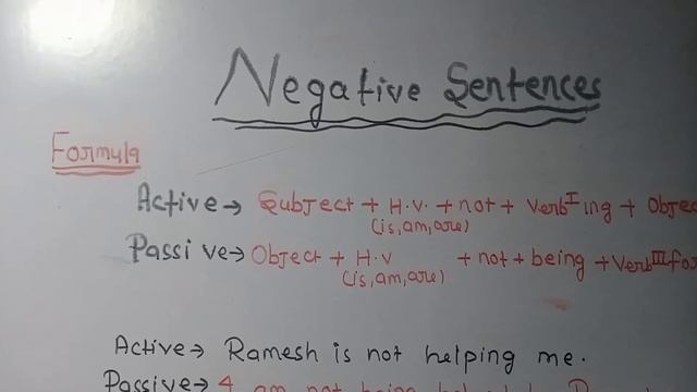 Active-Passive Sentences ||Present continuous tense||Affirmative/ Negative/Interrogative смотреть онлайн