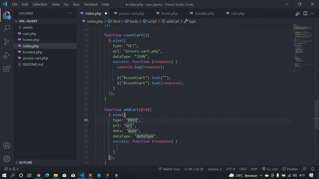 Shopping Cart Tanpa Reload dan Real Time dengan Php Jquery Ajax part 2 #shoppingcart смотреть онлайн