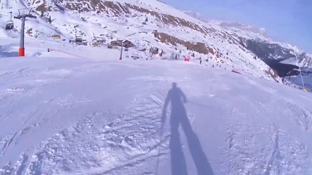 Dolomites, Arabba, Red Belvedere 1, then onto Blue 45 смотреть онлайн