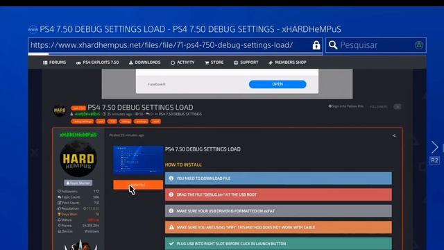 طريقة إظهار قائمة debug Setting لأجهزة ps4 7.50 смотреть онлайн