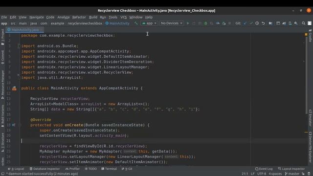 ANDROID - RECYCLERVIEW CHECKBOX TUTORIAL IN JAVA смотреть онлайн