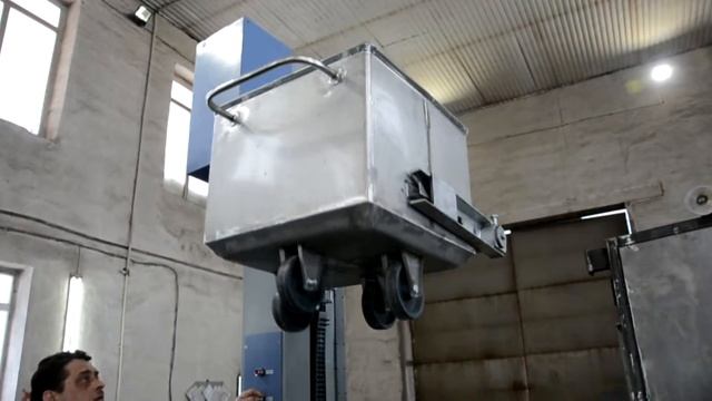 Подъемник-опрокидыватель для тележек смотреть онлайн