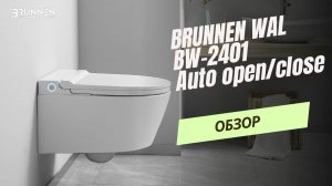 Подвесной умный унитаз с функцией биде Brunnen Wal BW-2401 Auto open/close / электронные унитазы топ