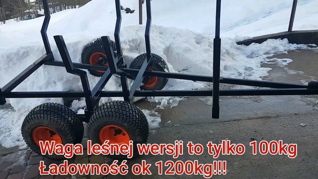 Przyczepka quad iseki kubota 2w1 leśna tandem смотреть онлайн