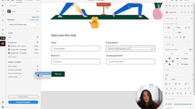 Advanced designer guide to Anima | Live forms and text input смотреть онлайн