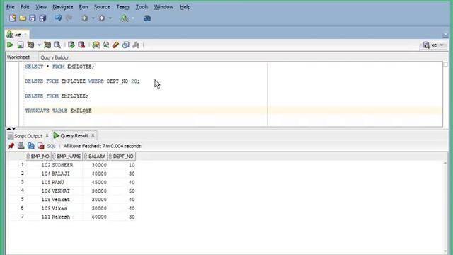 SQL 05 - delete statement смотреть онлайн