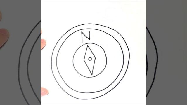 Как нарисовать компас | How to draw a compass смотреть онлайн