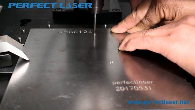 PERFECT LASER Dot Peen Marking Machine for Carbon Steel Working Video PEQD 100 смотреть онлайн