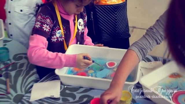 Выездной мастер класс эбру - Ebru Show мультимир 2017