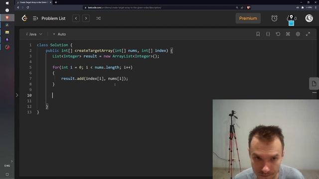Leetcode | Java | 1389. Create Target Array in the Given Order | Programming FizzBuzz challenge смотреть онлайн