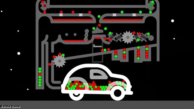 Marble Battle 43 (Into the car) - Marble Race in Algodoo смотреть онлайн