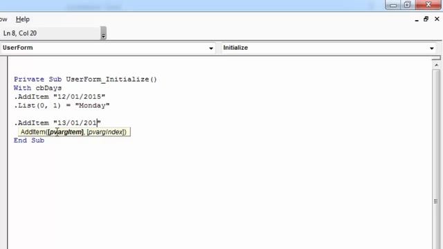 Excel VBA UserForm Combobox Multiple Columns Populate (List Property) смотреть онлайн