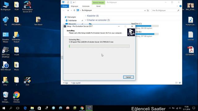 PES 2017 Kurulum + Crack (sesli) смотреть онлайн