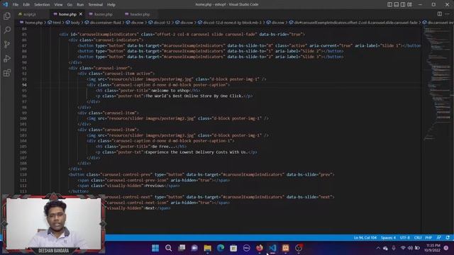 Design a carousel for home page using bootstrap and JavaScript смотреть онлайн