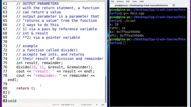 How to use Pointers for Output Parameters смотреть онлайн