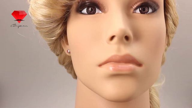 Bije.ru: Серьги-цветочки с покрытием из белого золота и кристаллами Swarovski Jasmyn (Жасмин) смотреть онлайн