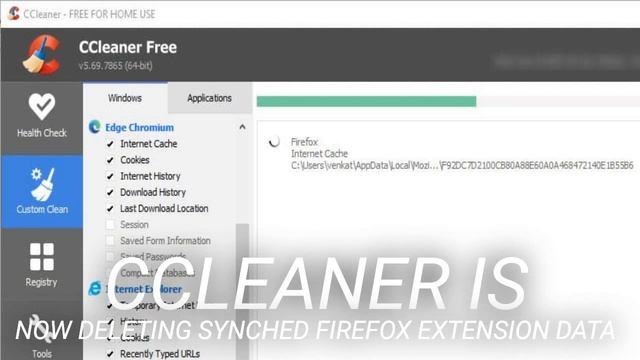 CCleaner is now deleting synched Firefox extension data смотреть онлайн