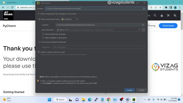 Installing PyCharm IDE on Windows 10/11 смотреть онлайн