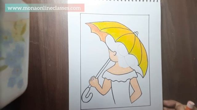 LESSON 5 - Free Drawing Course For Beginners - Girl Oil Pastel Drawing смотреть онлайн