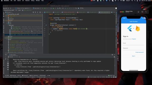 Flutter Tutorial: Firebase Auth Flow with Flutter Fire UI and CLI || Email and Password смотреть онлайн